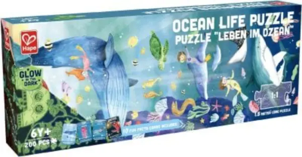Puzzle 200 piese - Viata acvatica | Hape