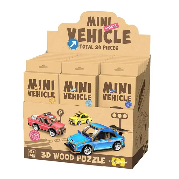 Puzzle 24 piese - Masini - Mai multe culori - Pret pe bucata | Puckator