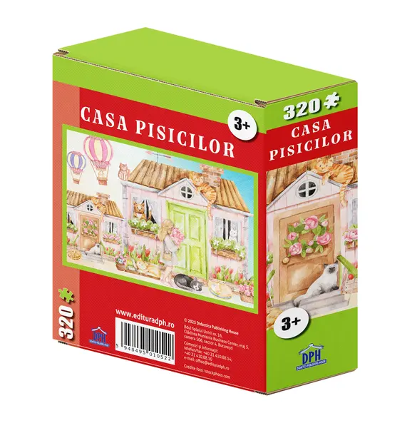 Puzzle 320 piese - Casa Pisicilor | Didactica Publishing House
