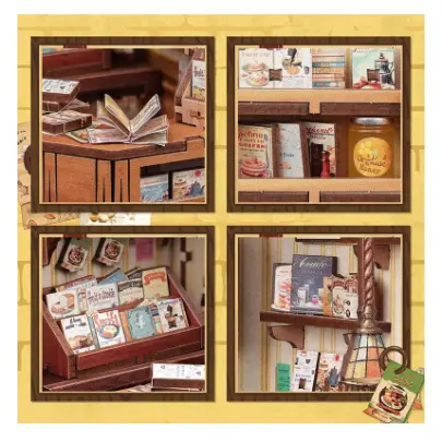 Puzzle 3D 156 piese - Cooking Bookstore | Robotime
