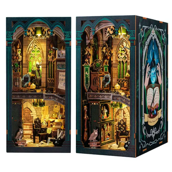 Puzzle 3D 156 piese - Cotor de carte - Darkness Common Room | Robotime
