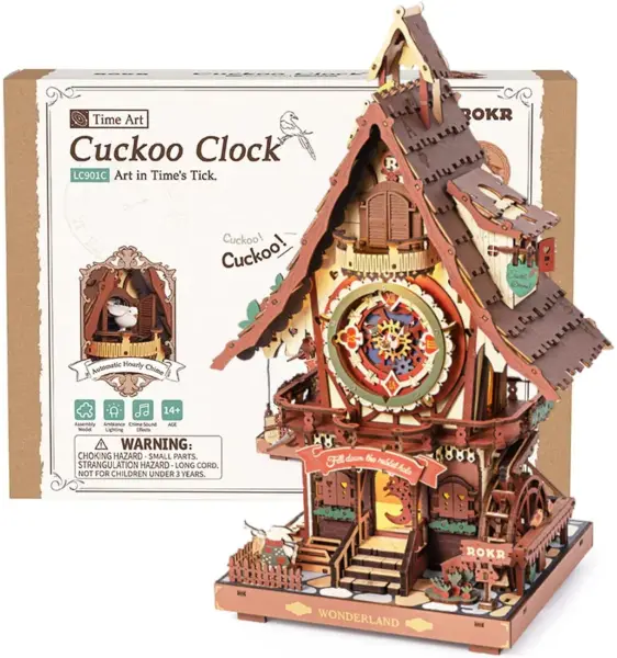 Puzzle 3D 436 piese - Cuckoo Clock | Robotime