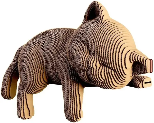 Puzzle 3D Cartonic din119 piese - Pisicuță somnoroasă