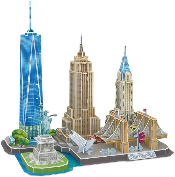 Puzzle 3D Cubic Fun de 123 piese - City Line New York City