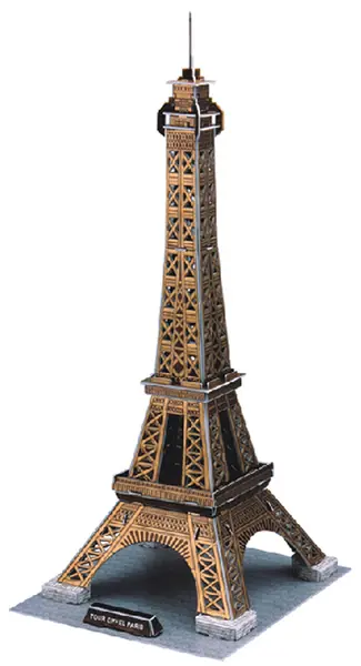 Puzzle 3D Cubic Fun de 35 piese - Eiffel Tower