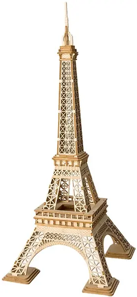 Puzzle 3D din lemn Robo Time din 121 de piese -turnul Eiffel