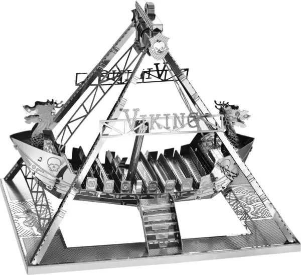 Puzzle 3D din metal Tronico - Nava vikingă