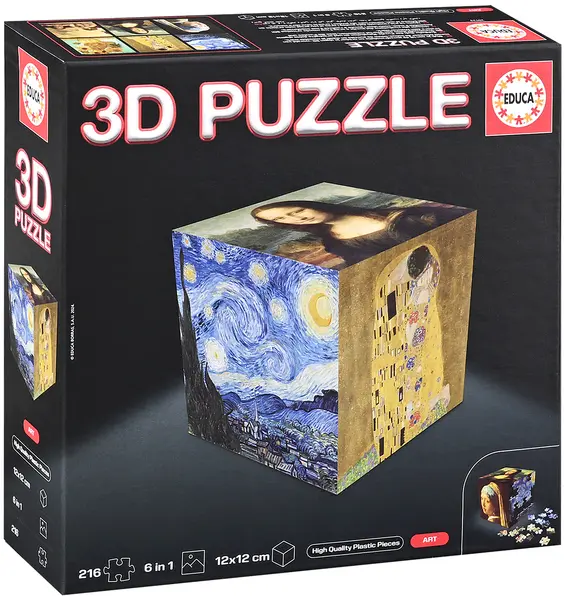 Puzzle 3D Educa din 6 x 36 piese - Artă