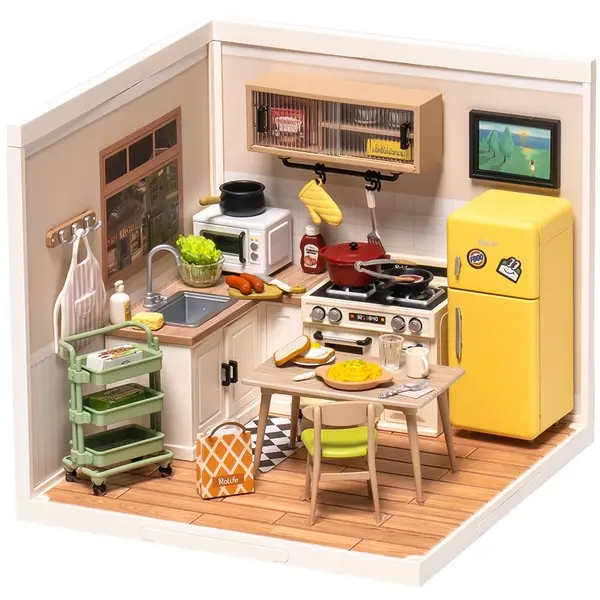 Puzzle 3D - Minicasuta - Happy Meals Kitchen | Robotime