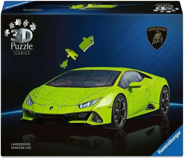 Puzzle 3D Ravensburger din 108 piese - Lamborghini Huracan Evo