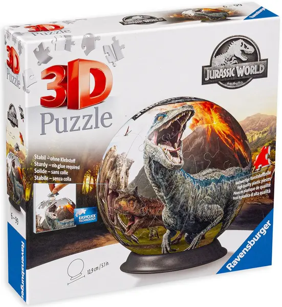 Puzzle 3D Ravensburger din 72 de piese - Jurassic Park