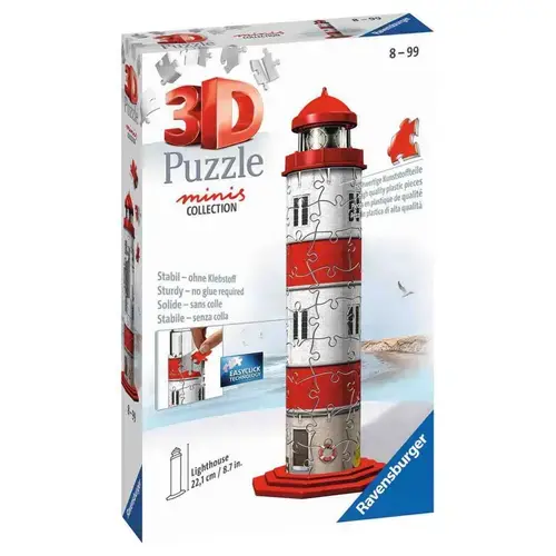 Puzzle 3D Ravensburger Minis - Lighthouse, 54 piese