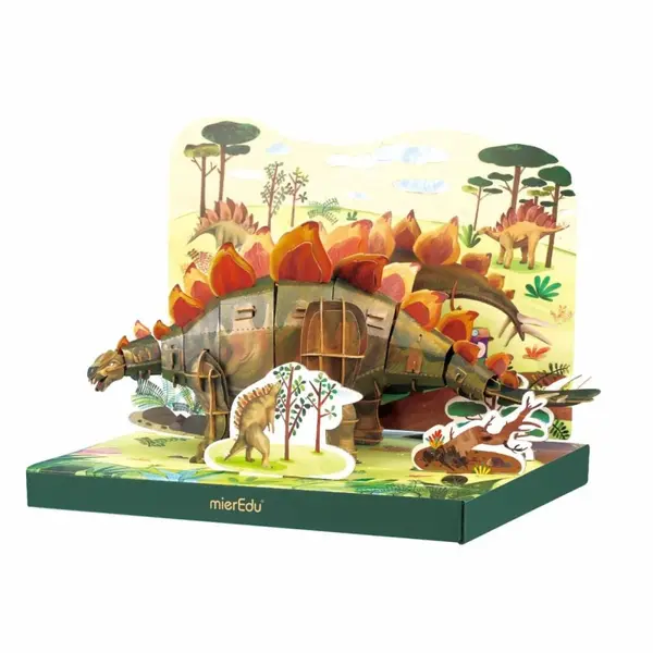 Puzzle 3D reglabil 154 piese - Stegosaurus | MierEdu