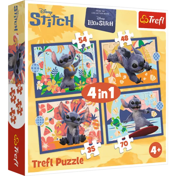 Puzzle 4 in 1 - Vacanta in Hawaii | Trefl