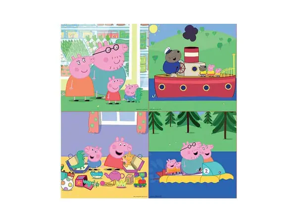 Puzzle 4in1 - Peppa Pig with Case | Educa