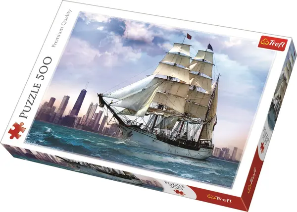 Puzzle 500 piese - Navigand spre Chicago | Trefl