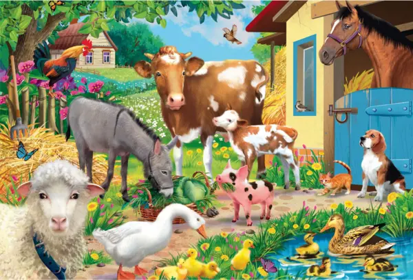 Puzzle 60 piese - Ferma | Schmidt