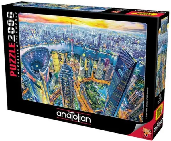 Puzzle Anatolian de 2000 de piese - Vedere peste Shanghai