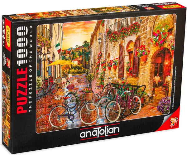 Puzzle Anatolian din 1000 de piese - Plimbare cu bicicleta in Toscana, David MacLean