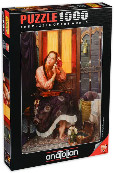 Puzzle Anatolian din 1000 de piese - Trandafir violet, Alan Murray