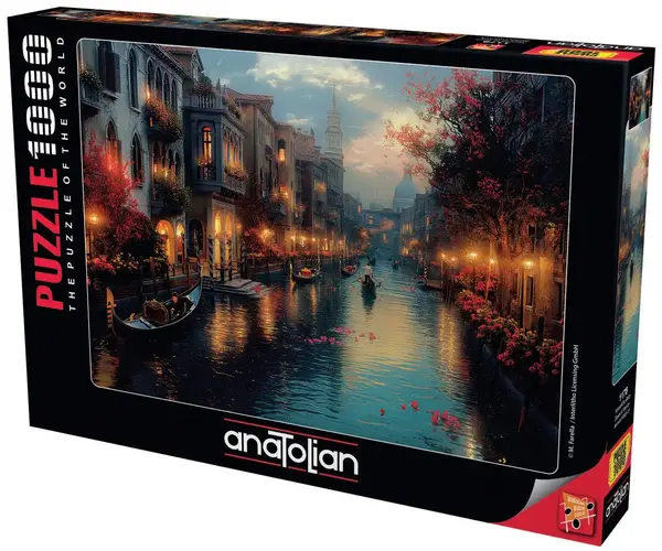 Puzzle Anatolian din 1000 piese - Zorii în Veneția