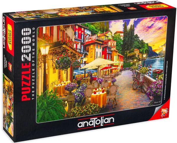 Puzzle Anatolian din 2000 de piese - Lacul Como, David MacLean