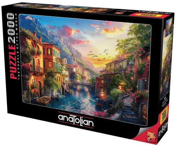 Puzzle Anatolian din 2000 piese - Sat mediteranean