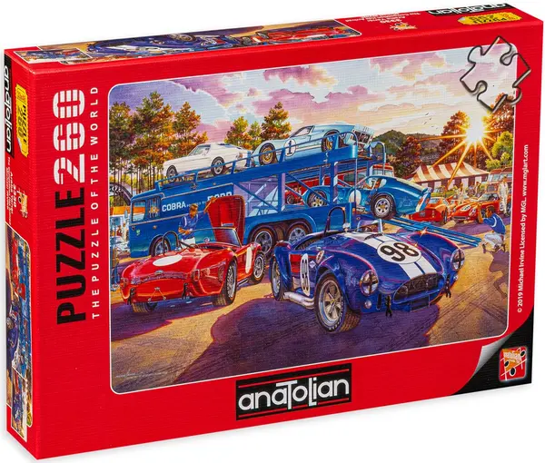 Puzzle Anatolian din 260 de piese - Masini de curse, Michael Irvine