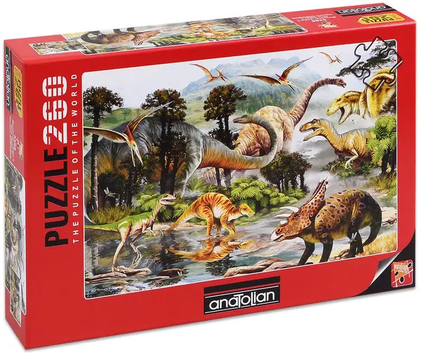Puzzle Anatolian din 260 de piese - Valea dinozaurilor II, Howard Robinson