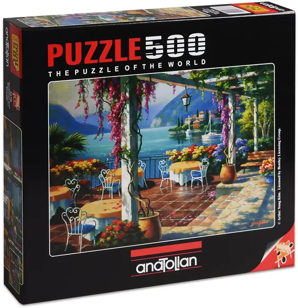 Puzzle Anatolian din 500 de piese - Balcon cu wisteria, Sung Kim