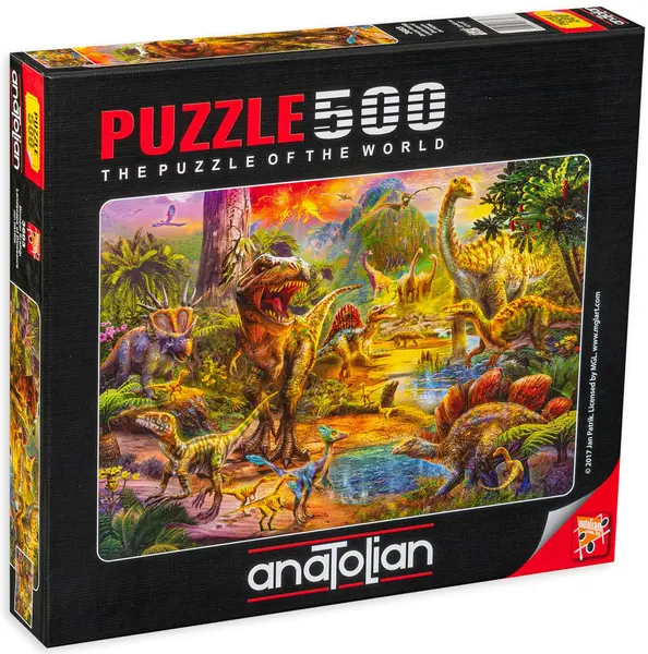 Puzzle Anatolian din 500 de piese - Lumea dinozaurilor, Jan Patrick Krasny