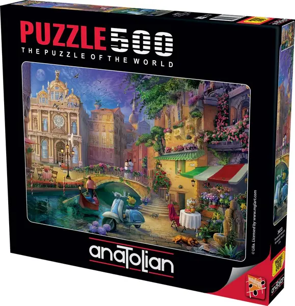 Puzzle Anatolian din 500 piese - Veneția romantică