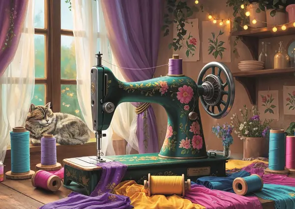 Puzzle - Atelierul de cusut | Trefl
