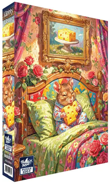 Puzzle Black Sea de 500 piese - Șoricel Grizanko