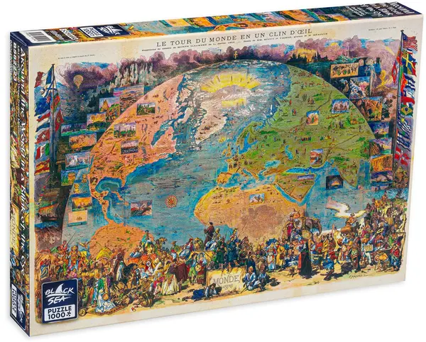 Puzzle Black Sea din 1000 de piese - Inconjurul lumii intr-o clipa