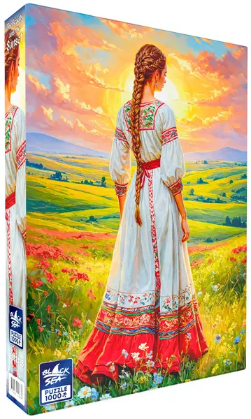 Puzzle Black Sea din 1000 piese - Frumusețea și apusul