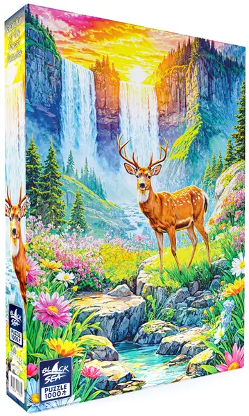 Puzzle Black Sea din 1000 piese - Gardianul paradisului pădurii