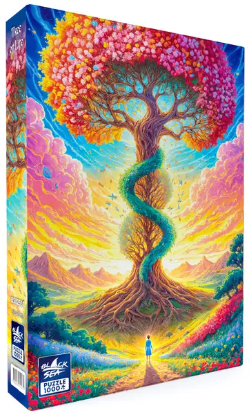 Puzzle Black Sea din 1000 piese - Pomul vieții