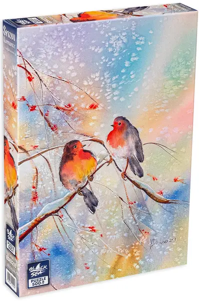 Puzzle Black Sea din 500 de piese - Romantism de zapada, Veneta Docheva