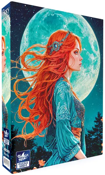 Puzzle Black Sea din 500 piese - lună de foc