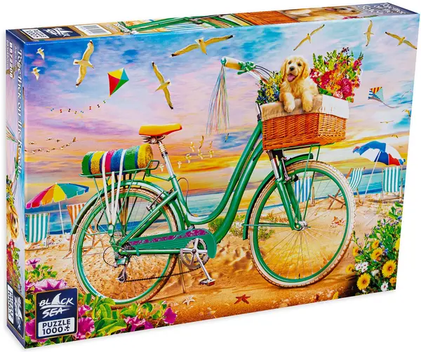 Puzzle Black Sea Premium din 1000 de piese - Cu un prieten pe plaja
