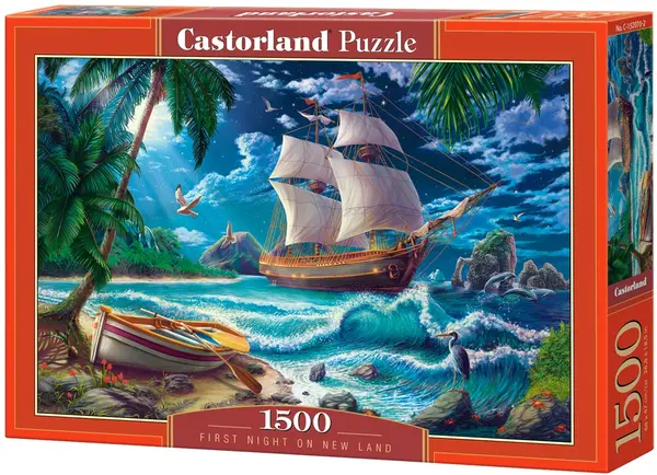 Puzzle Castorland din 1500 de piese - Prima noapte în Noile Teritorii