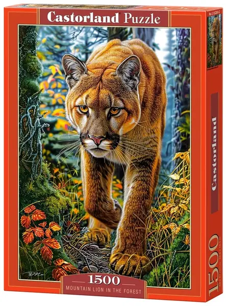 Puzzle Castorland din 1500 piese - Puma în pădure