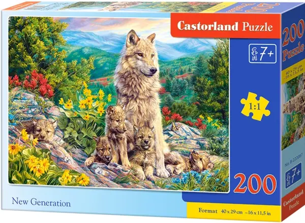 Puzzle Castorland din 200 de piese - Generatia noua