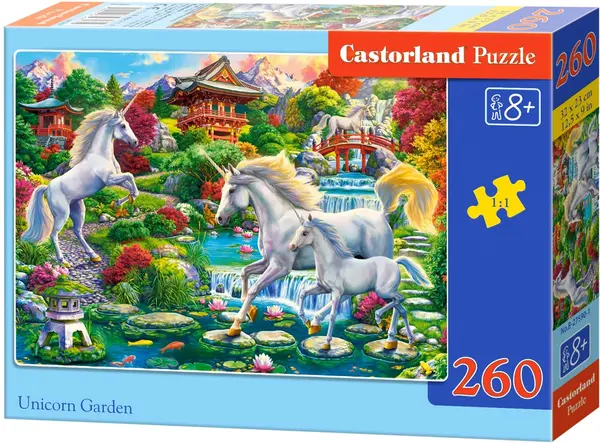 Puzzle Castorland din 260 de piese - Grădina unicornilor