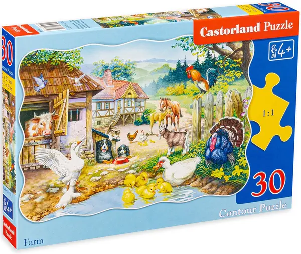 Puzzle Castorland din 30 de piese - Fermă