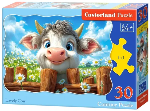 Puzzle Castorland din 30 piese - Vacă fermecătoare
