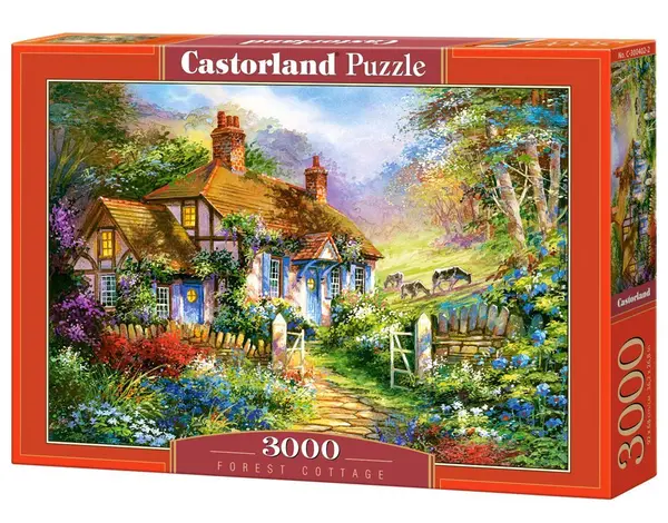 Puzzle Castorland din 3000 de piese - Coliba in padure