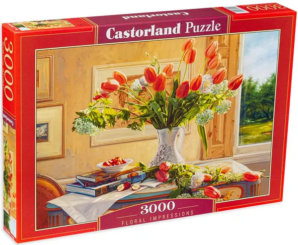 Puzzle Castorland din 3000 de piese - Flori pe masă