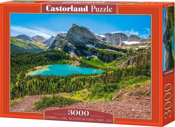 Puzzle Castorland din 3000 piese - Lacul Grinnell, Parcul Național Glacier, SUA